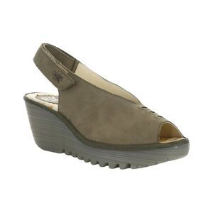 Fly London Yeay Suede Sandal, Green